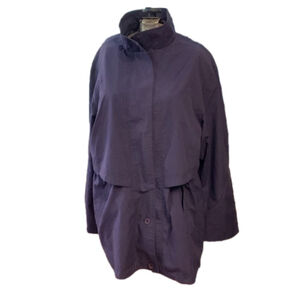 Womens Vintage fen-nelli Anorak Coat Size 11/12, Blue Collared Style